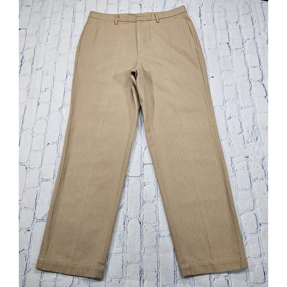 Vintage Tommy Hilfiger Thick Khaki Patterned Pants Y2K 90s MENS SIZE 36X32 - Picture 1 of 12